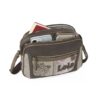 Bolso bandolera Lois doble compartimento capacidad interior Bolso bandolera Lois doble compartimento capacidad interior