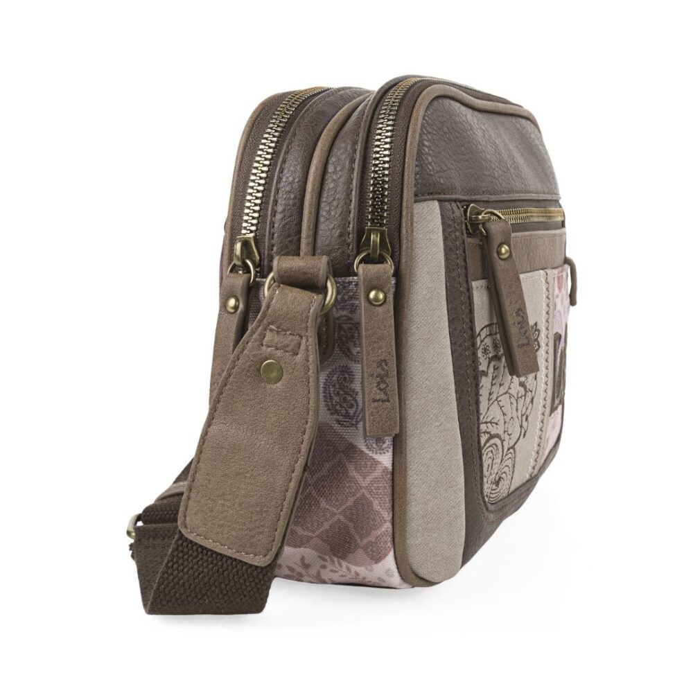 Bolso bandolera Lois doble compartimento lateral