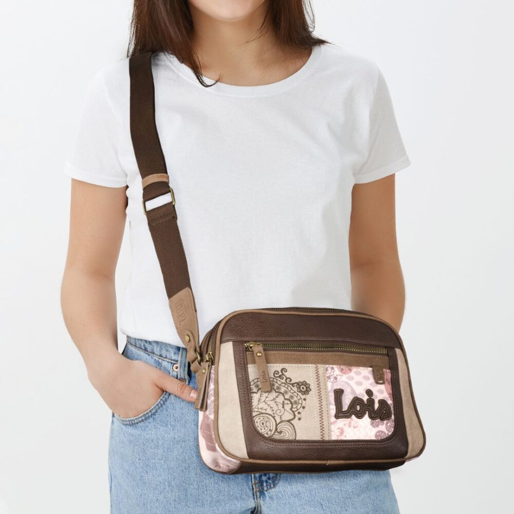 Bolso bandolera Lois doble compartimento probado
