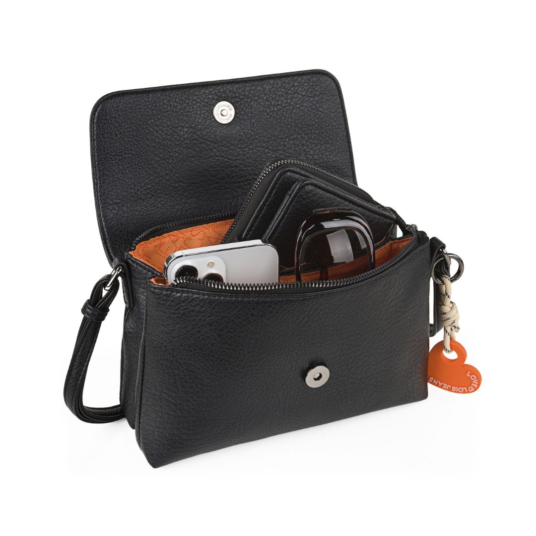 Bolso bandolera Lois con solapa capacidad interior