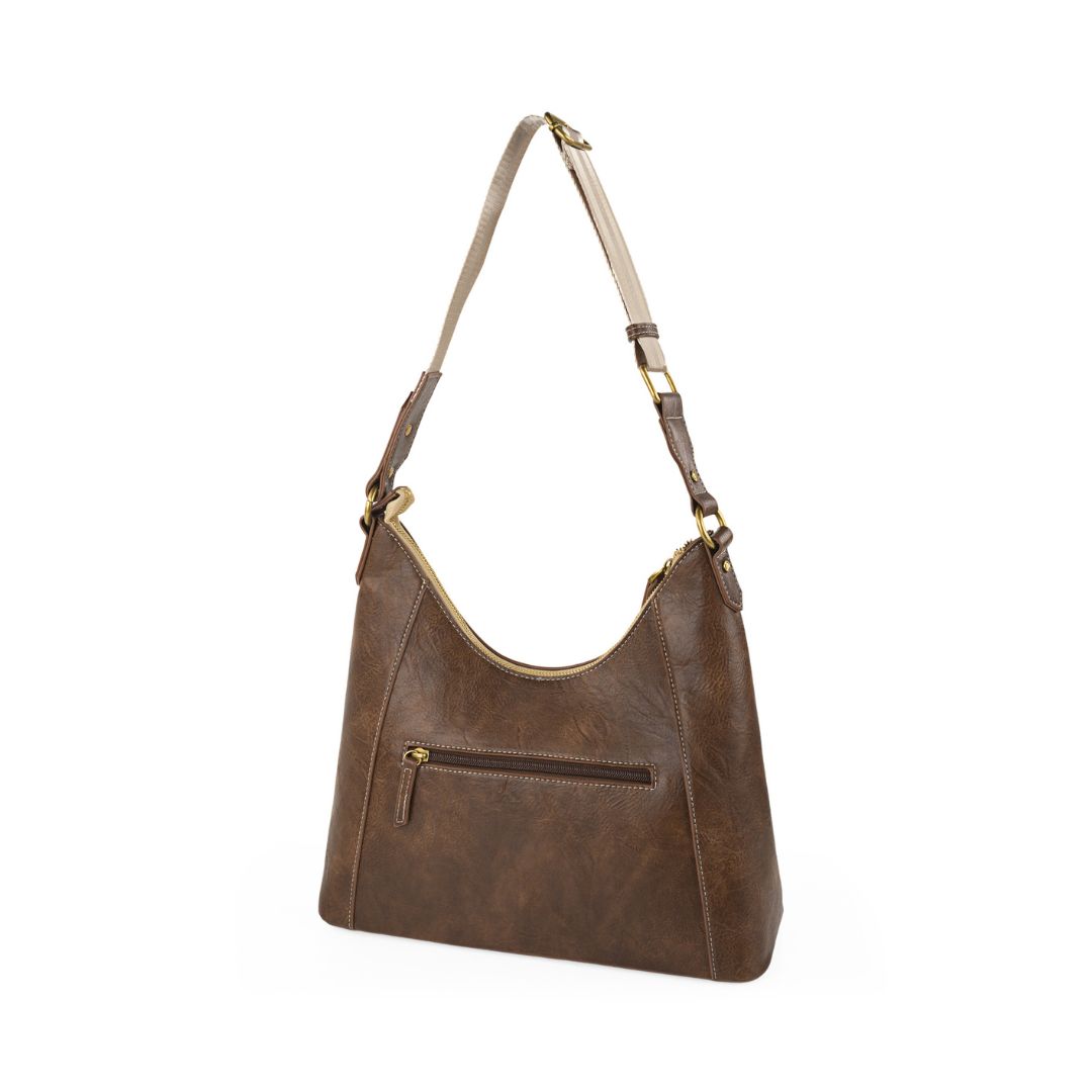 Bolso de hombro Lois marrón trasera Bolso de hombro Lois marrón trasera