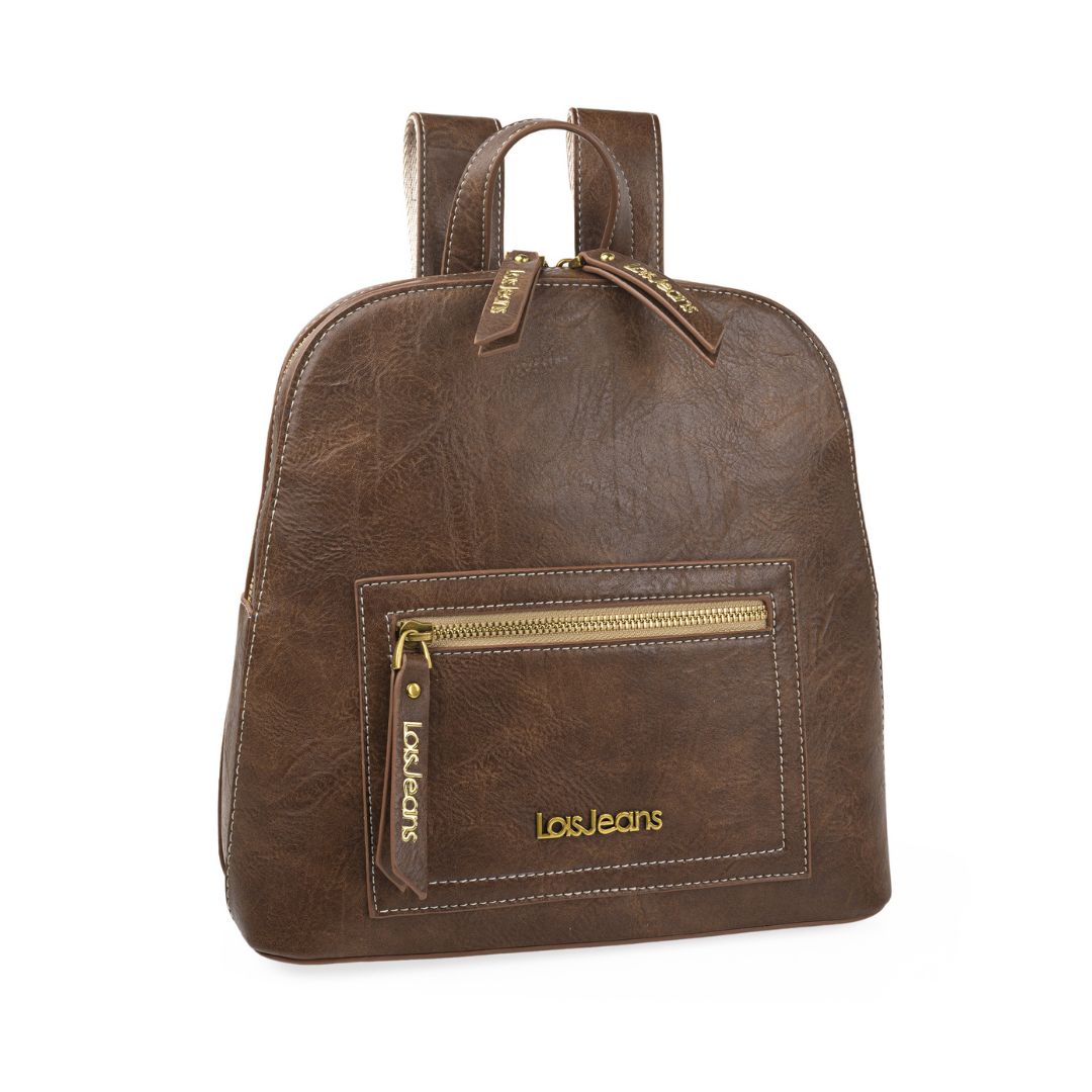 Mochila Lois marrón mujer lateral Mochila Lois marrón mujer lateral