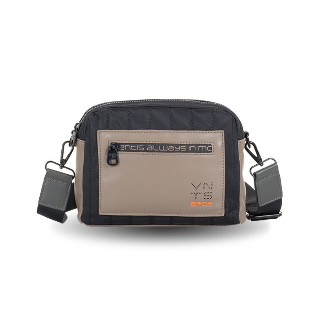 Bandolera acolchada doble Ventis negra frontal