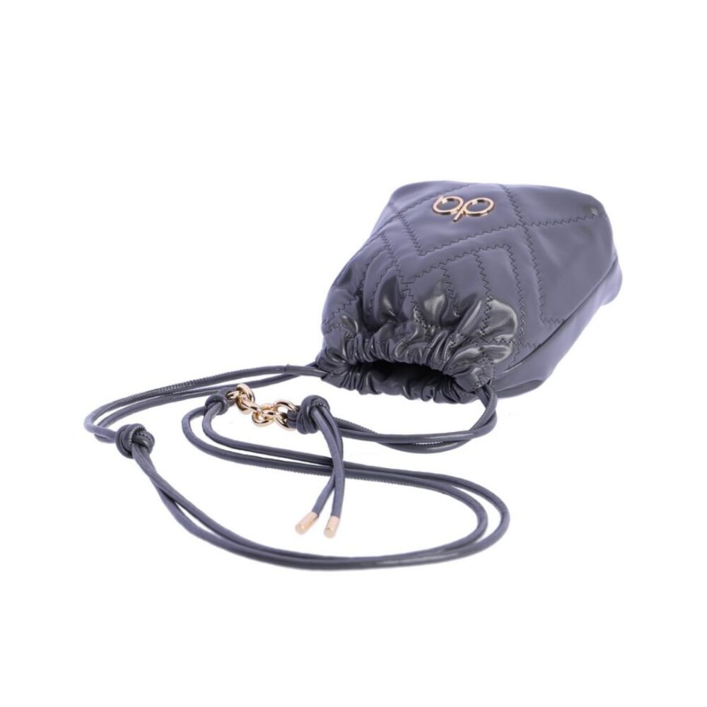 Bolso bandolera Don Algodon mujer gris detalle de correa