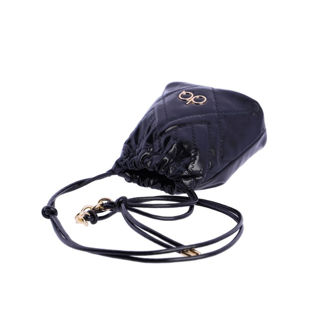 Bolso bandolera Don Algodon mujer negro detalle de correa Bolso bandolera Don Algodon mujer negro detalle de correa