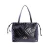 Bolso shopper negro Don Algodon frontal Bolso shopper negro Don Algodon frontal