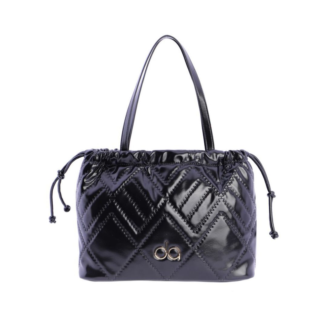 Bolso shopper negro Don Algodon frontal Bolso shopper negro Don Algodon frontal
