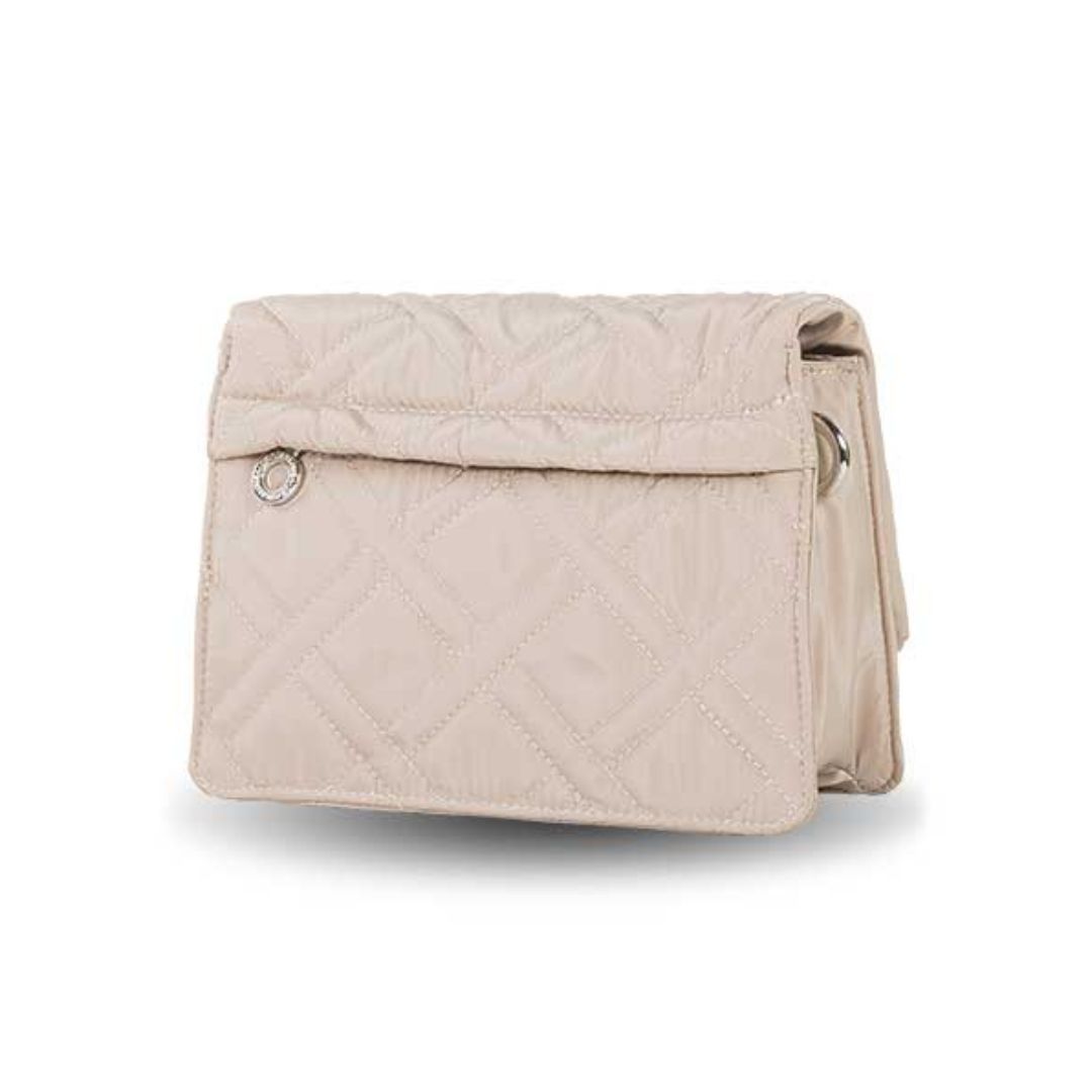 Bandolera Devota y Lomba con solapa arena trasera