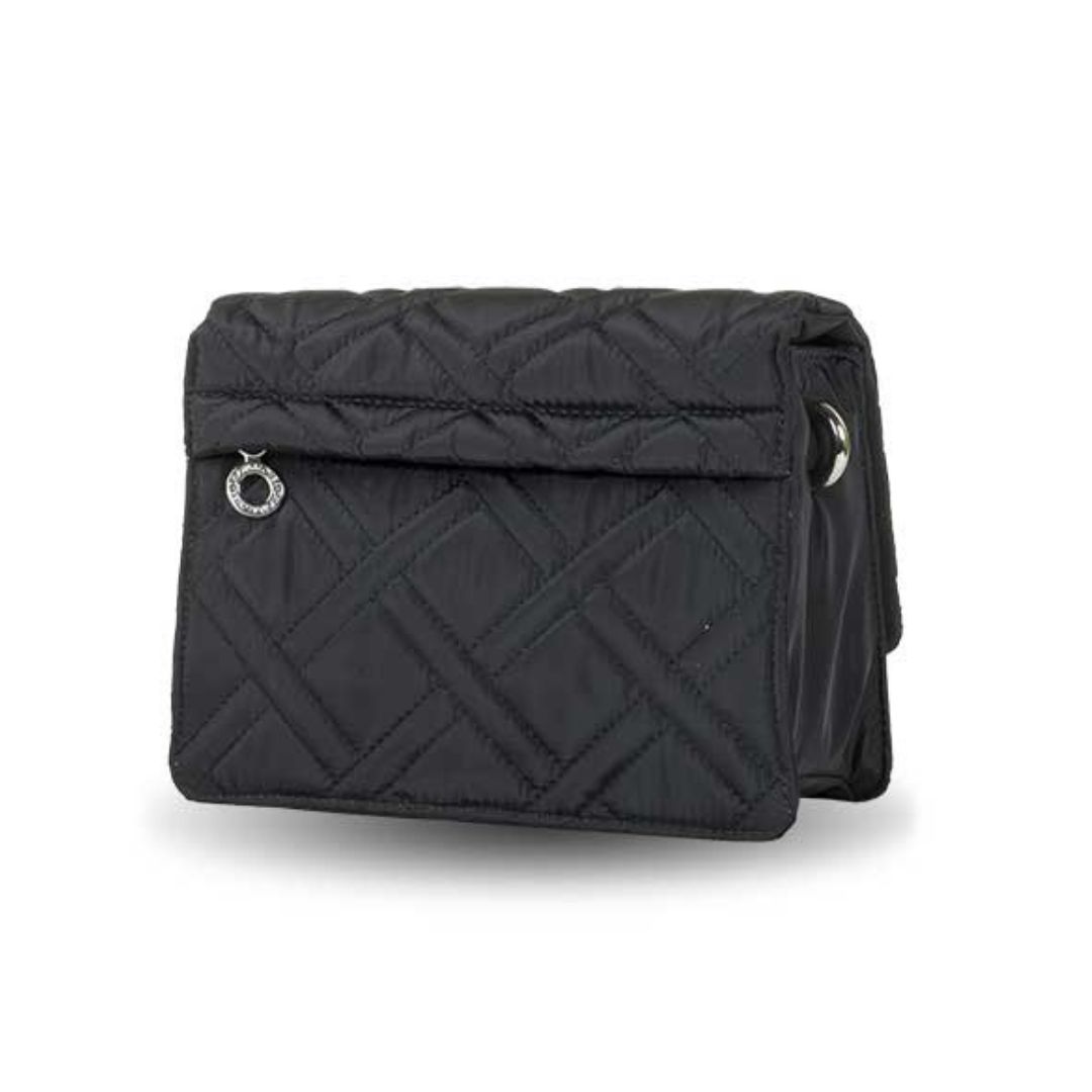 Bandolera Devota y Lomba con solapa negro trasera