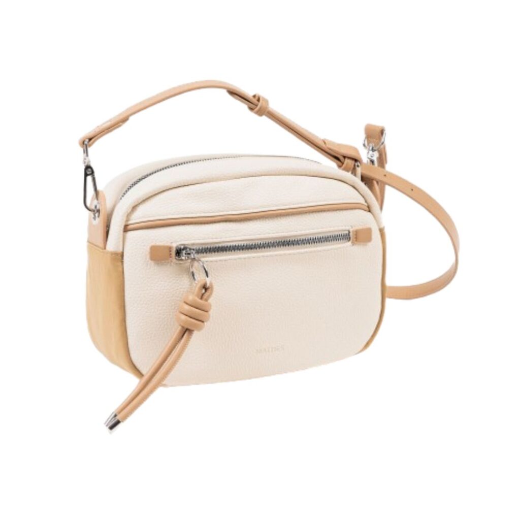 Bolso bandolera camel Matties frontal