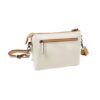 Bolso bandolera triple compartimento Matties beige trasera Bolso bandolera triple compartimento Matties beige trasera