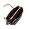 Bolso bandolera triple compartimento Matties negro interior Bolso bandolera triple compartimento Matties negro interior