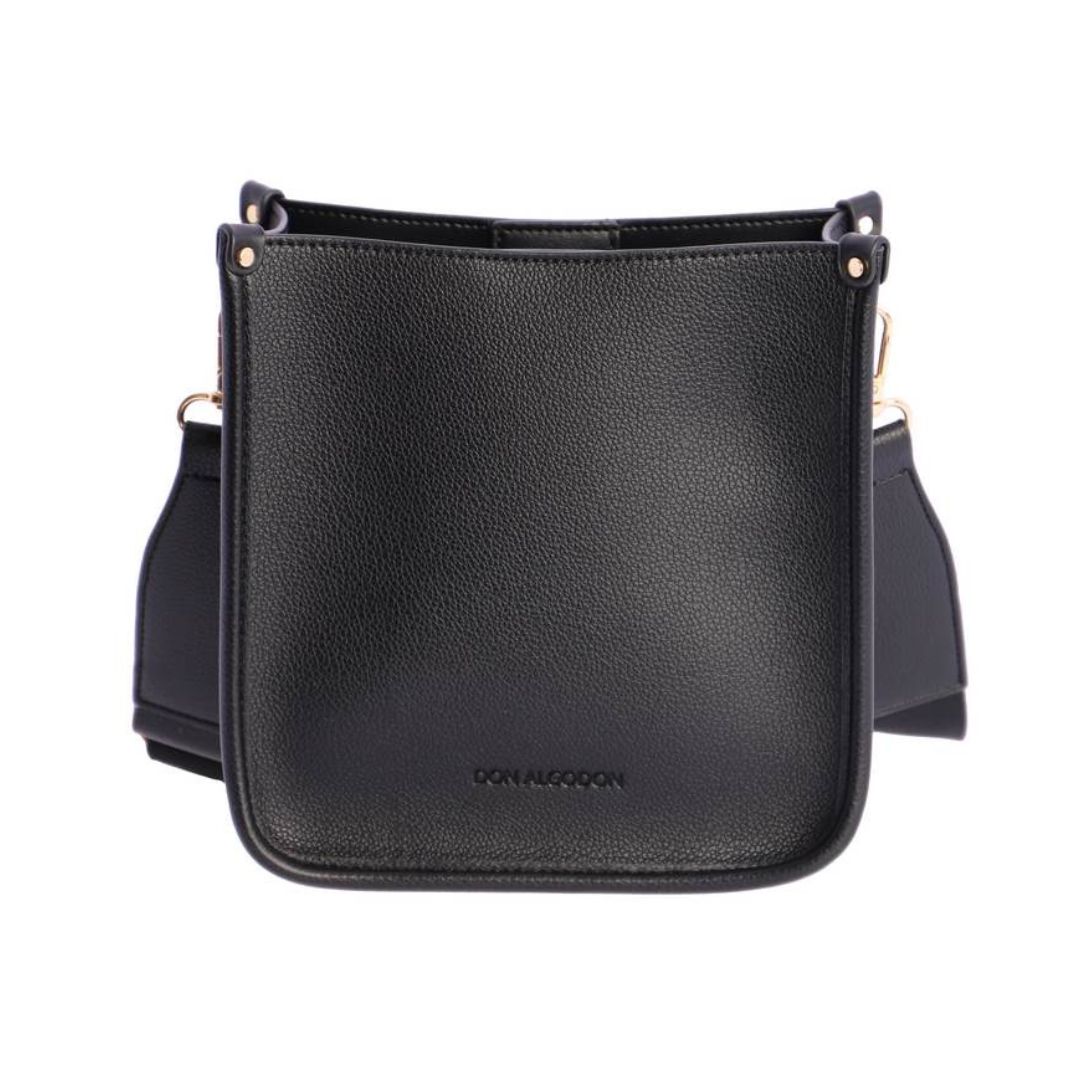 Bolso bombonera Don Algodon negro frontal