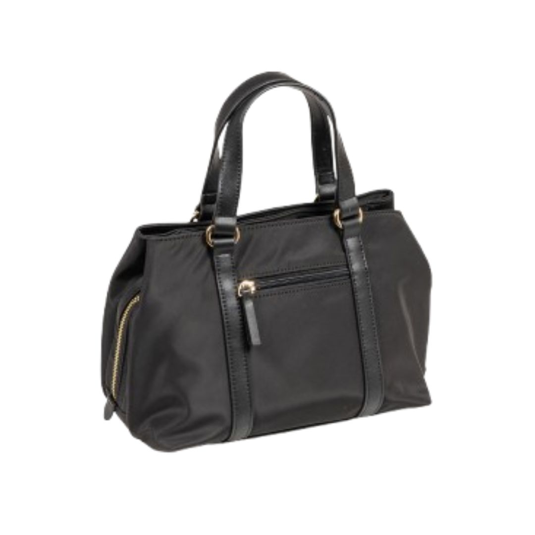 Bolso de mano Matties compartimento triple negro trasera Bolso de mano Matties compartimento triple negro trasera