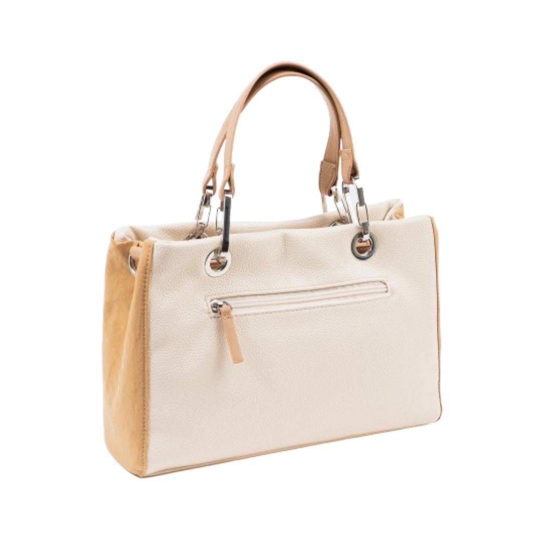 Bolso de mano camel Matties trasera