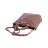 Bolso shopping acolchado don algodon marrón detalle de asas Bolso shopping acolchado don algodon marrón detalle de asas