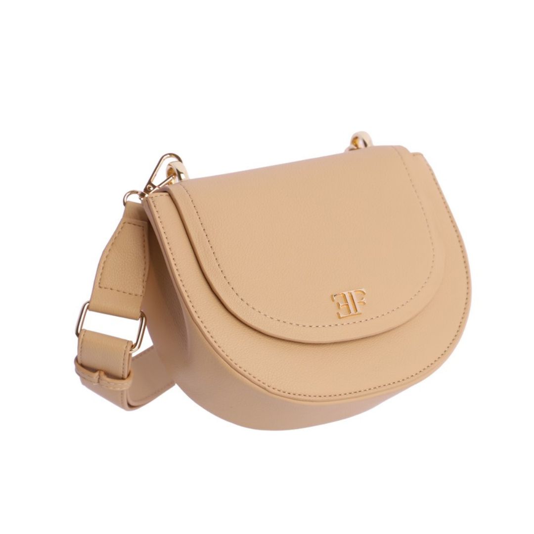 Bolso bandolera camel inclinado