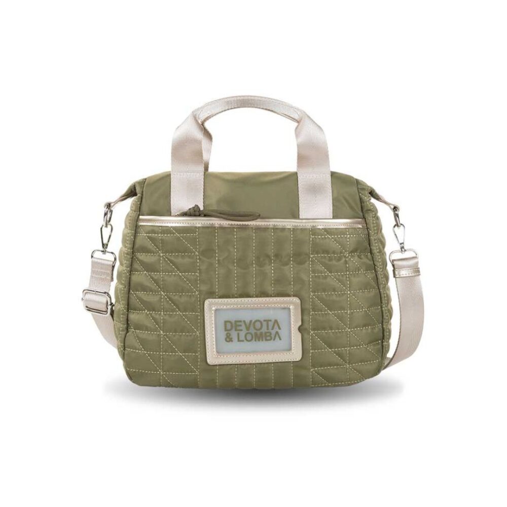 Bolso de mano Devota y Lomba kaki frontal