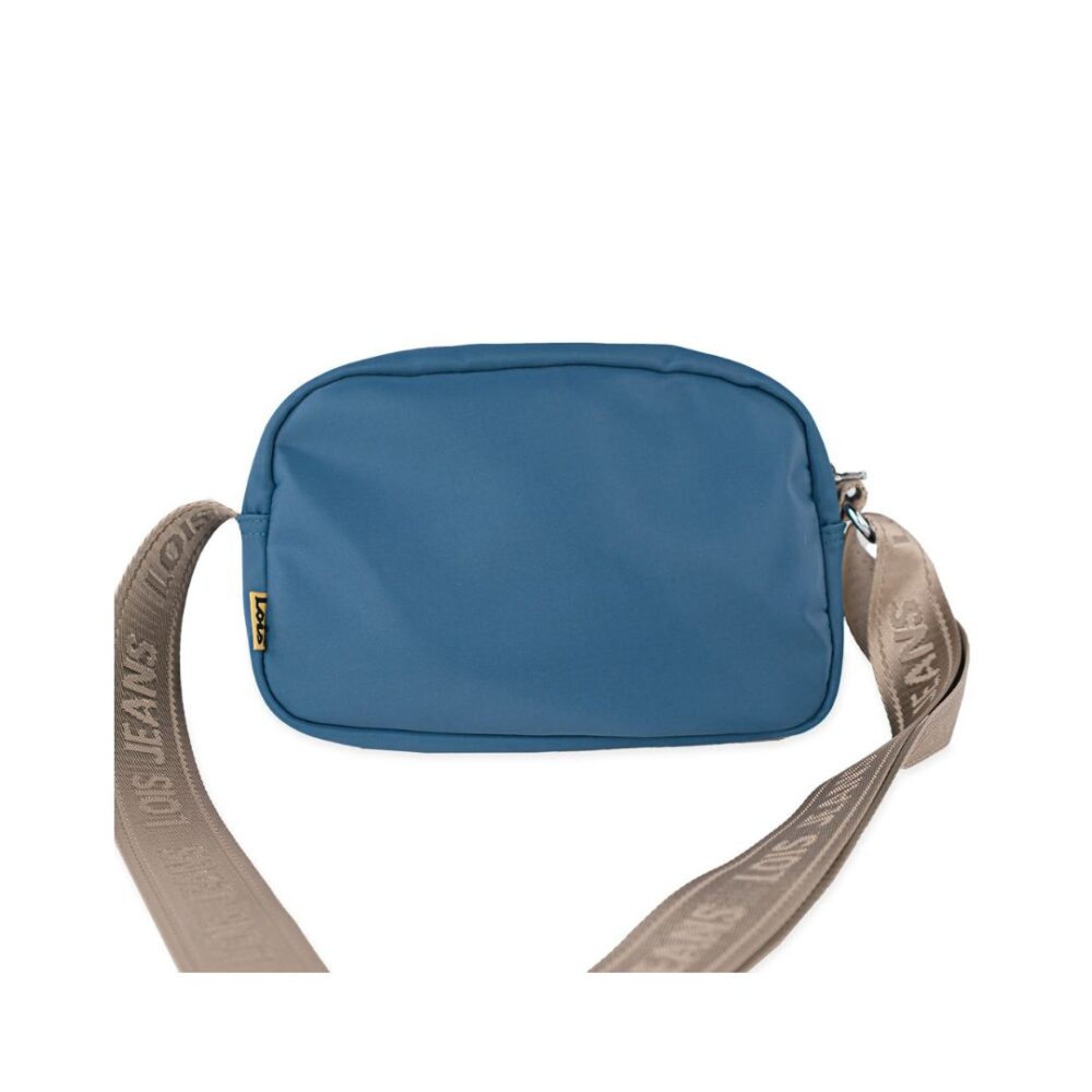 Bolso de tela Lois azul trasera