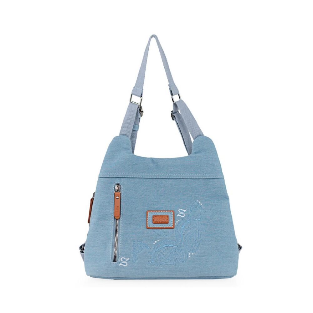 Mochila antirrobo Lois azul frontal