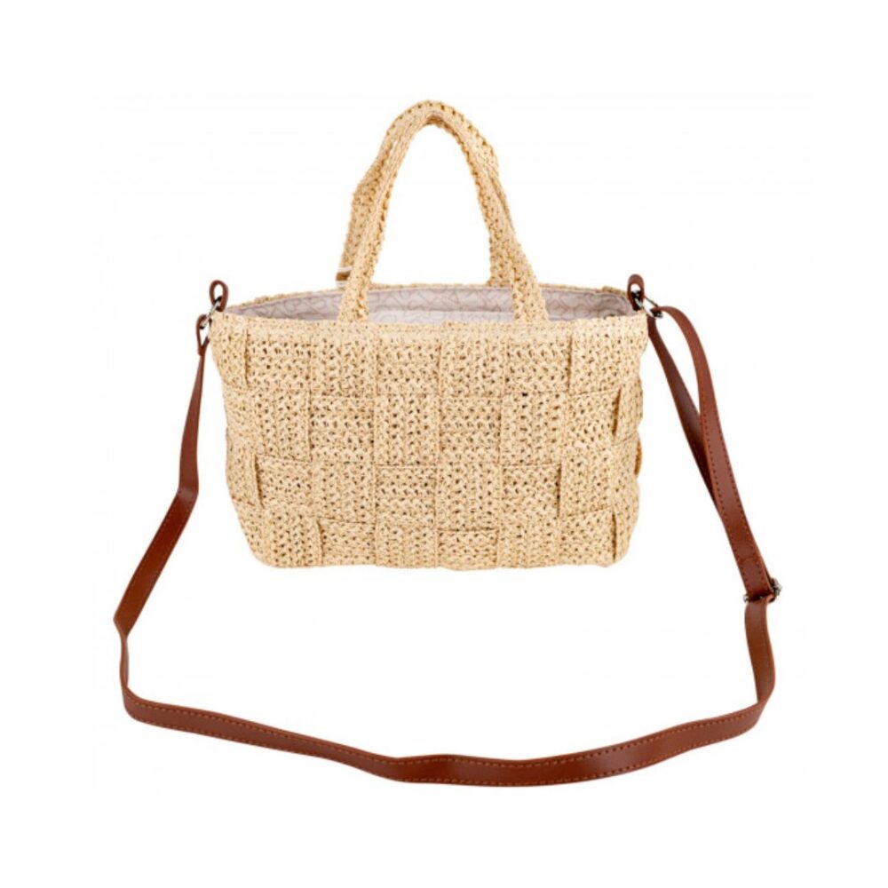 Bolso de mano Lois natural detalle de bandolera