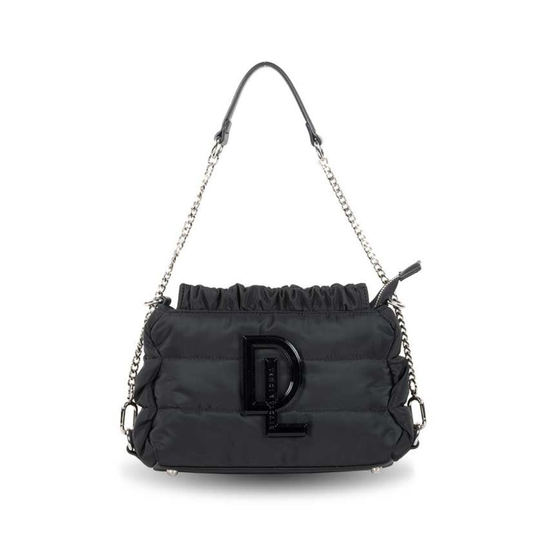 Bolso de nylon Devota y Lomba negro frontal