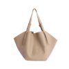 Bolso shopper beige grande frontal