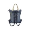 Mochila plana azul trasera Mochila plana azul trasera