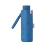 Paraguas plegable mini con lunares azul cerrado