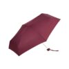 Paraguas plegable mini plano Bisetti burdeos abierto
