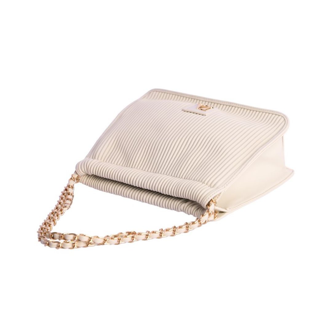 Bolso de mano Don Algodon marfil detalle de asas Bolso de mano Don Algodon marfil detalle de asas