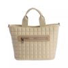 Bolso shopper Don Algodon beige mantequilla trasera