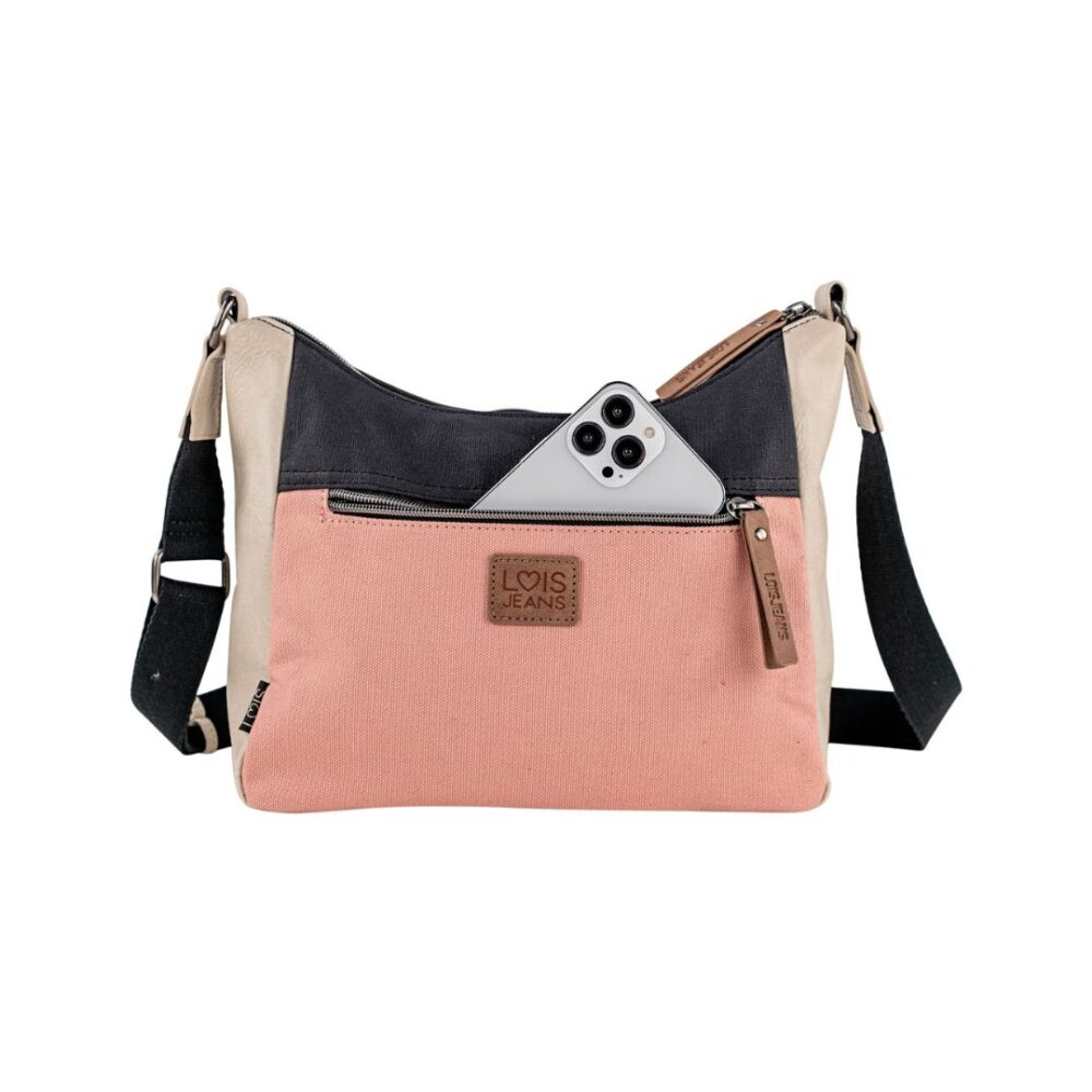 Bolso bandolera Lois multicolor detalle de bolso