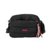 Bolso bandolera acolchado skpat negro detalle de bolso frontal Bolso bandolera acolchado skpat negro detalle de bolso frontal