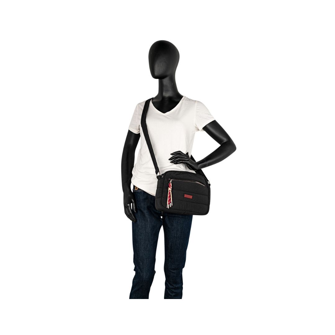 Bolso bandolera acolchado skpat negro prueba Bolso bandolera acolchado skpat negro prueba