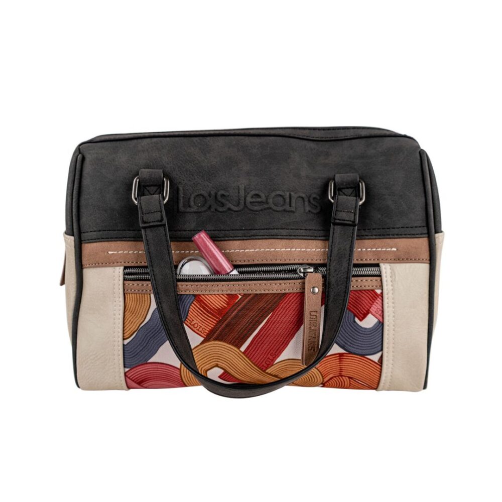 Bolso de mano multicolor Lois detalle de bolso frontal