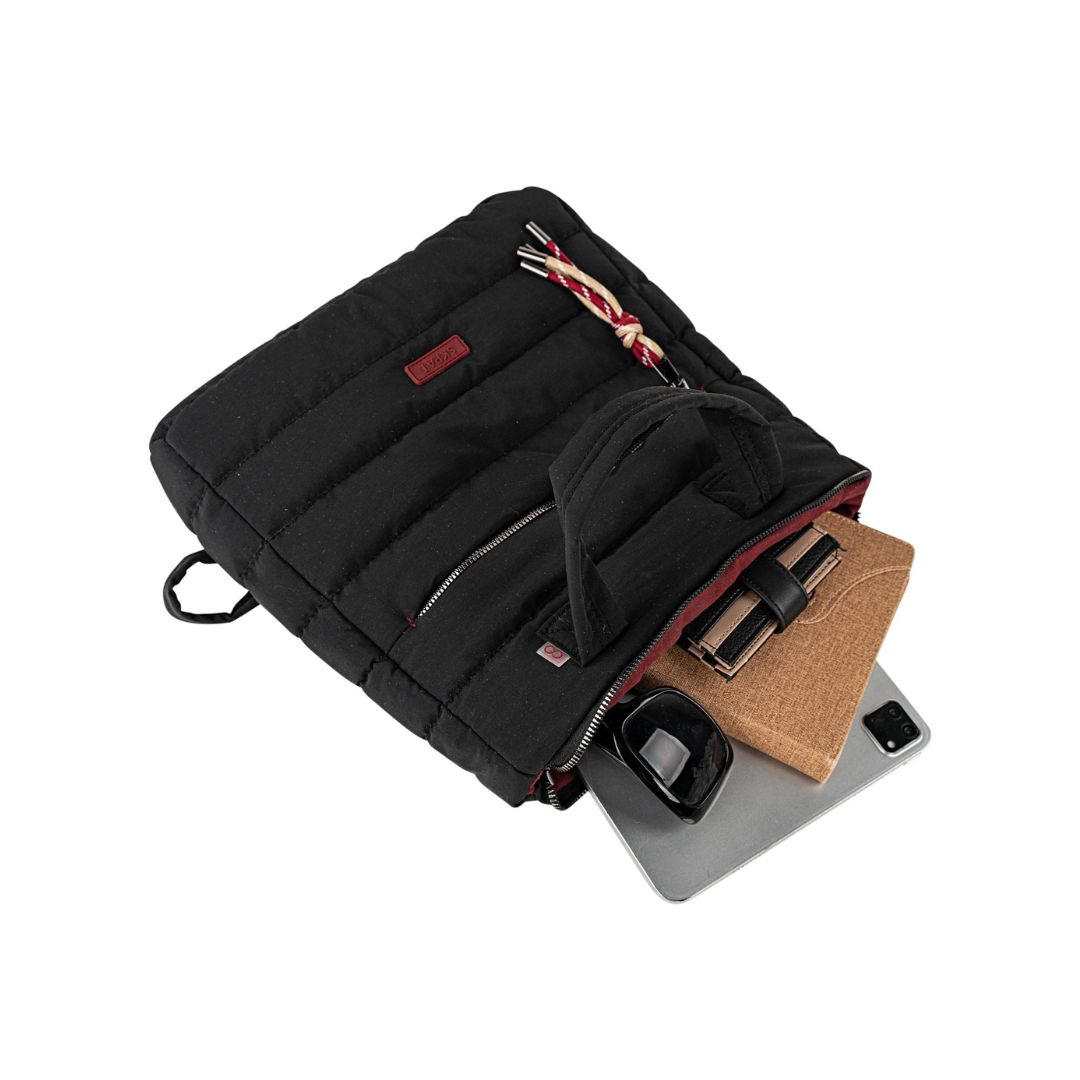 Mochila acolchada Skpat negro capacidad Mochila acolchada Skpat negro capacidad