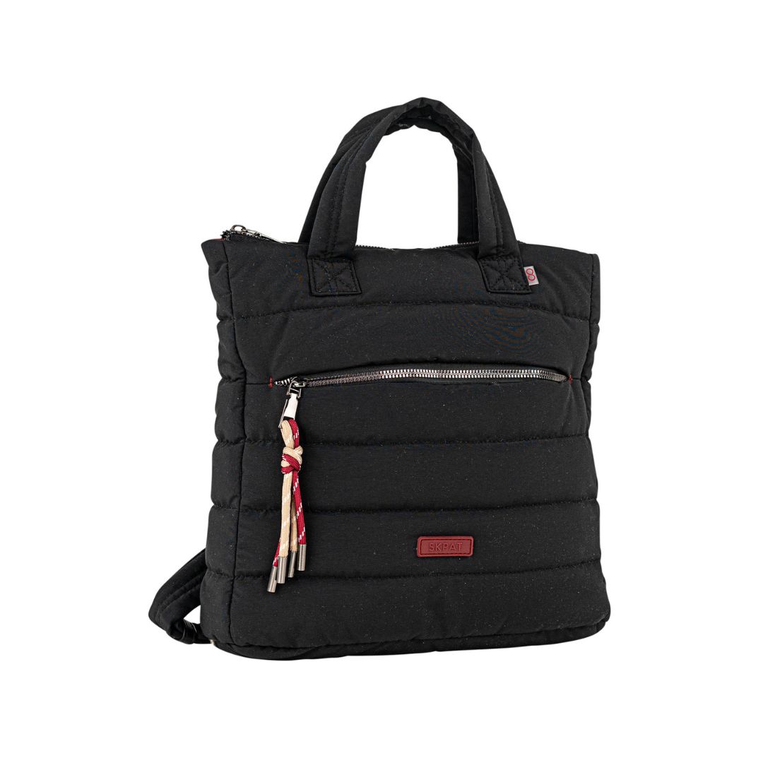 Mochila acolchada Skpat negro lateral Mochila acolchada Skpat negro lateral