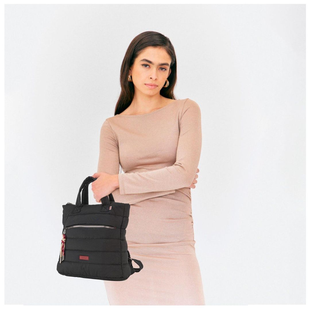 Mochila acolchada Skpat negro probado Mochila acolchada Skpat negro probado