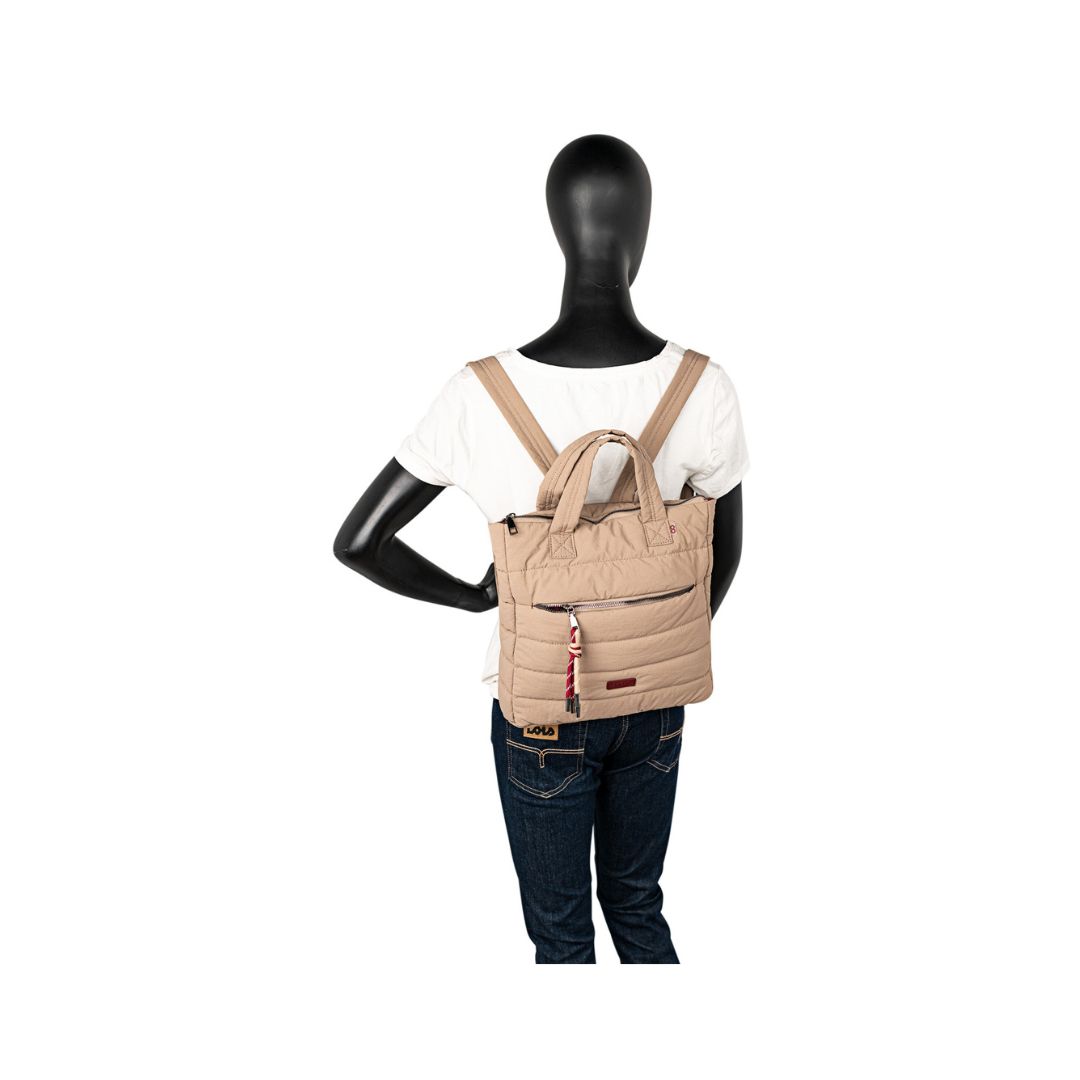 Mochila acolchada Skpat taupe prueba Mochila acolchada Skpat taupe prueba