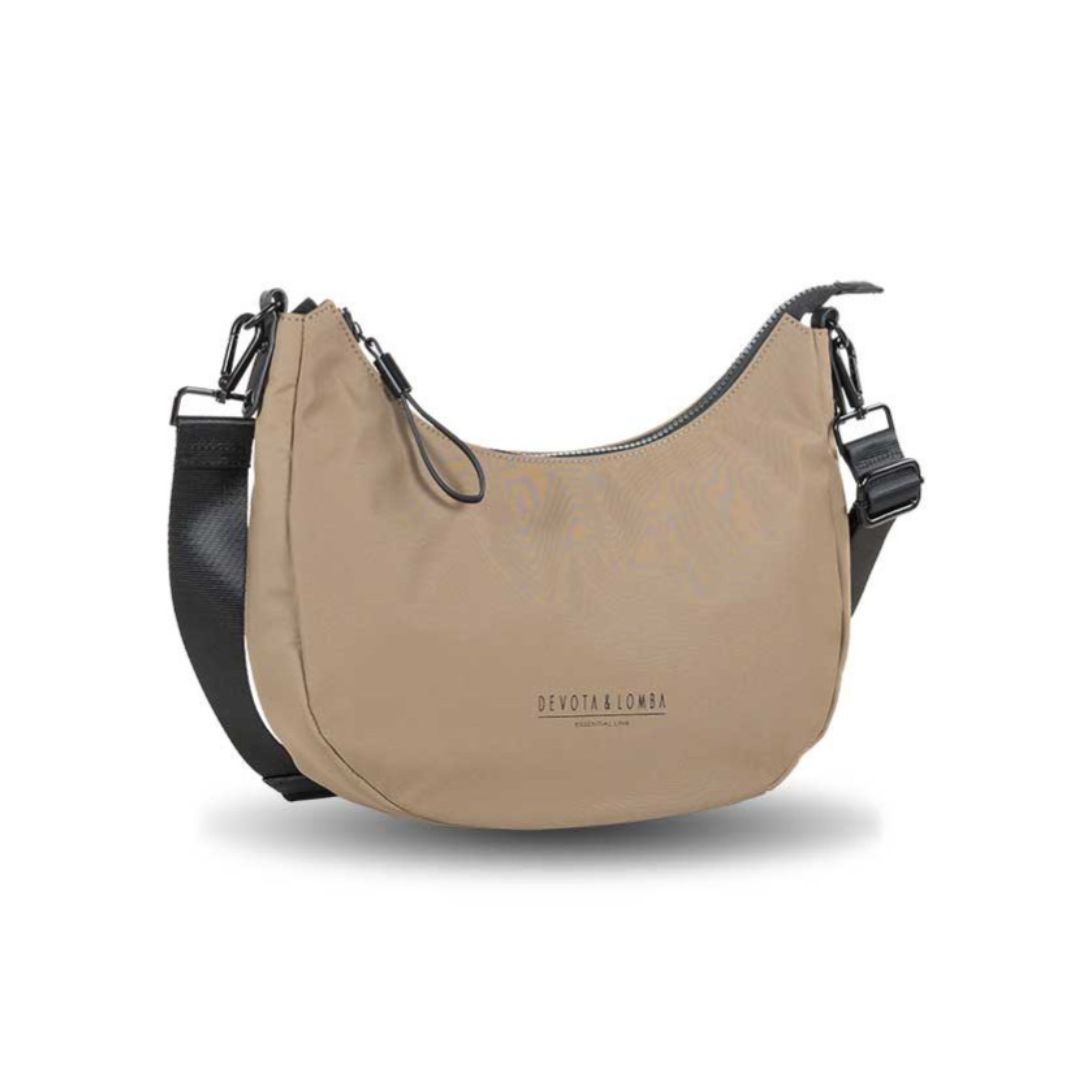 Bolso Devota y Lomba taupe lateral