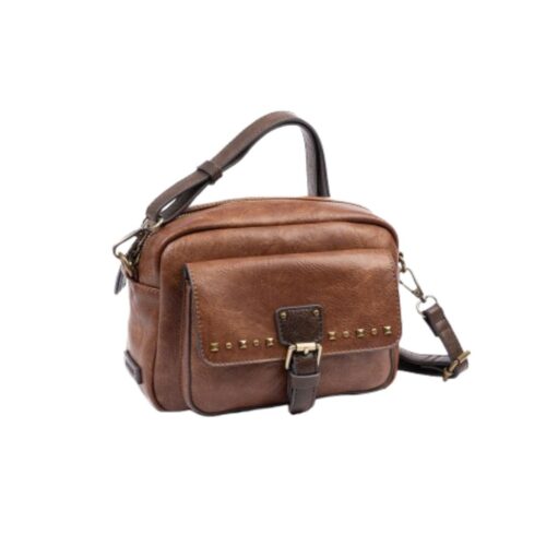 Bolso bandolera Matties marrón frontal