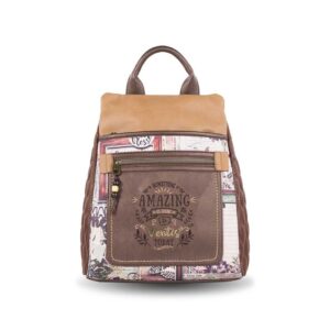 Mochila antirrobo Ventis marrón frontal