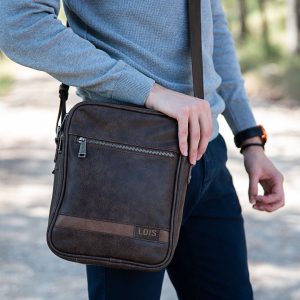 Bandolera de hombre Lois marrón 310226 probada